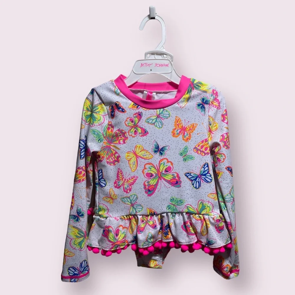 Betsey Johnson Little Girls 2 Piece Swimwear - Picture 1 of 5